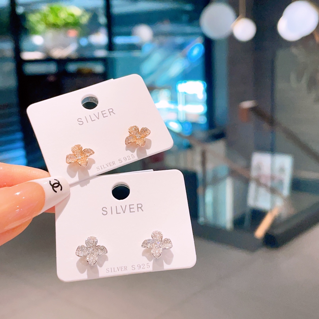 森ガールS925スターリングシルバーイヤリングゴールド 親友へのプレゼント