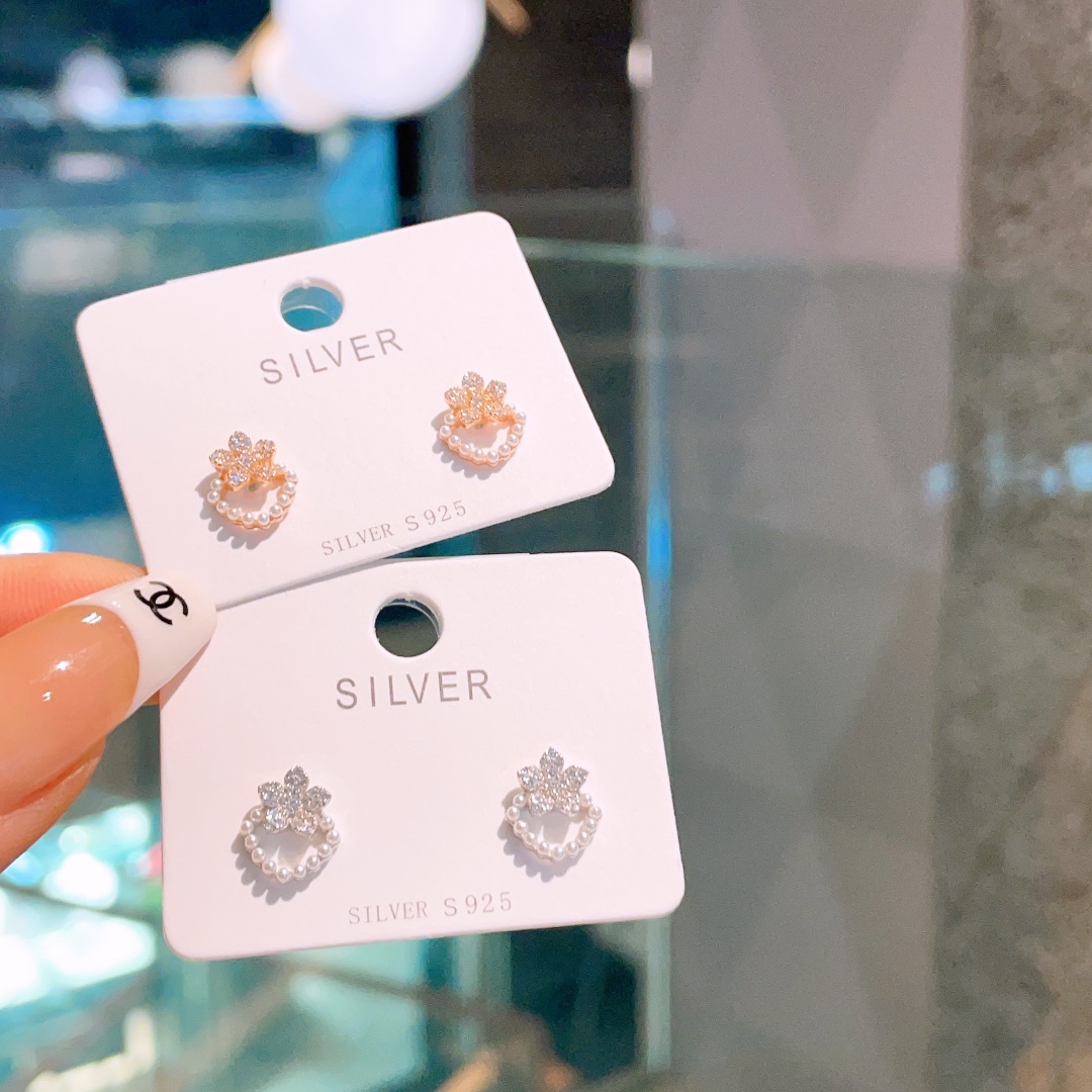 韓国風高品質シルバーイヤリングシルバー 卒業