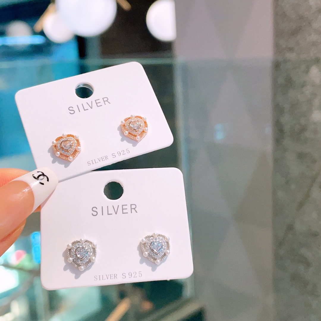 Allergiearmes Silber Ohrringe Weich Jahresfeier Gold