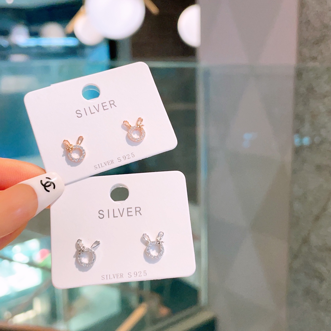 S925 Sterlingsilber Ohrringe Romantisch Geschenk für sie Gold