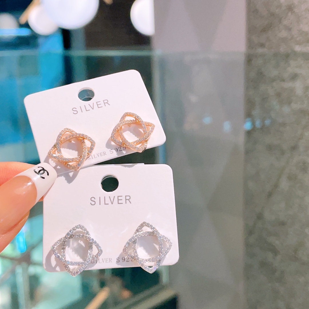 Hypoallergenes Silber Ohrringe Lebendig Hochzeitsgeschenk Silber