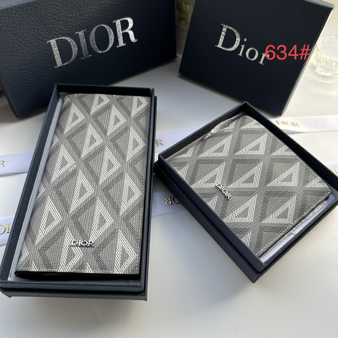 Dior Geldbörse Schwarz Kalbsleder Rindsleder