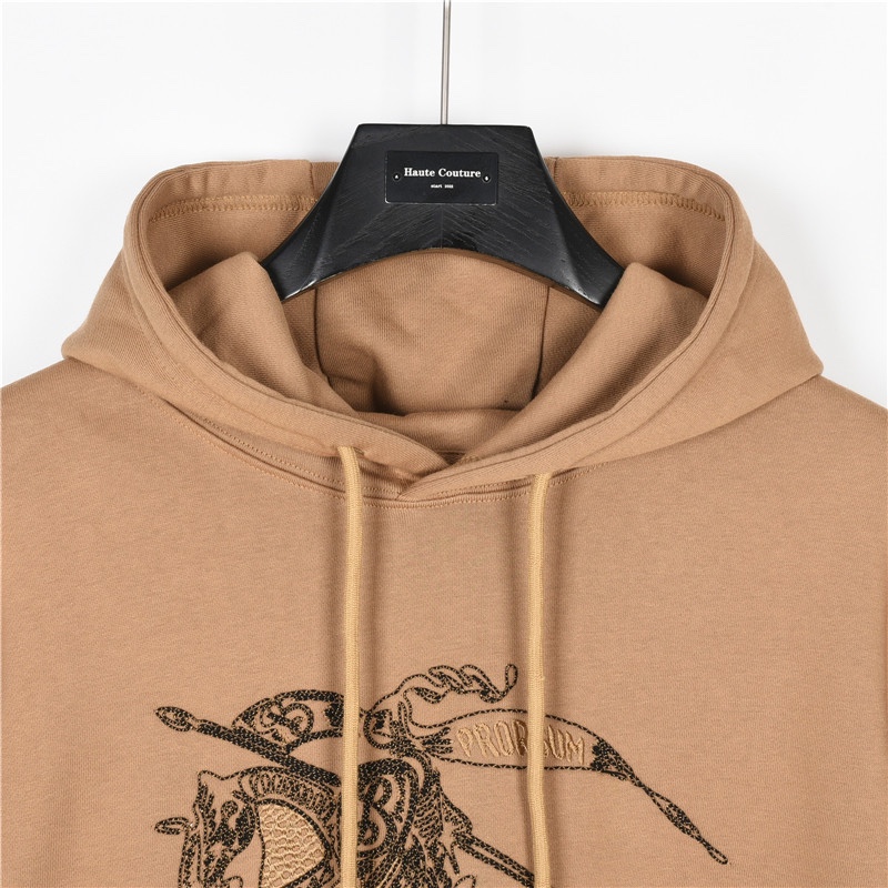 Burberry/巴宝莉 经典刺绣战马logo连帽卫衣