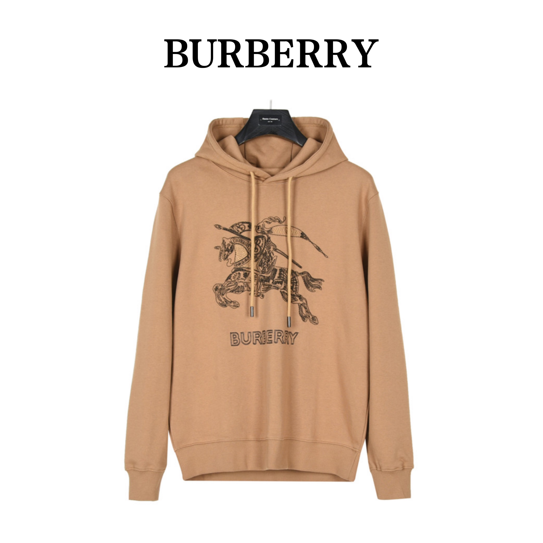 Burberry/巴宝莉 经典刺绣战马logo连帽卫衣