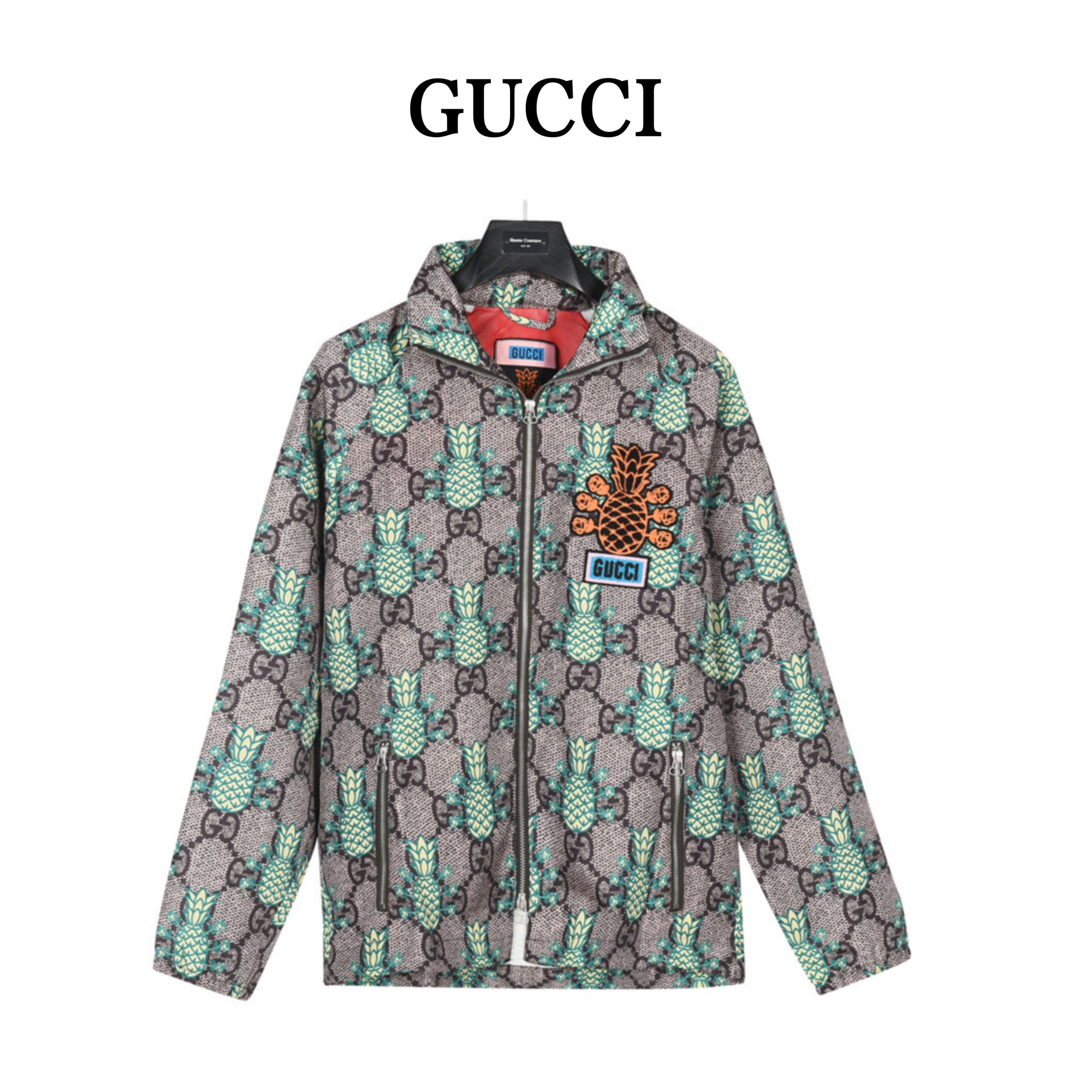 Gucci/古驰 Pineapple系列菠萝连帽夹克