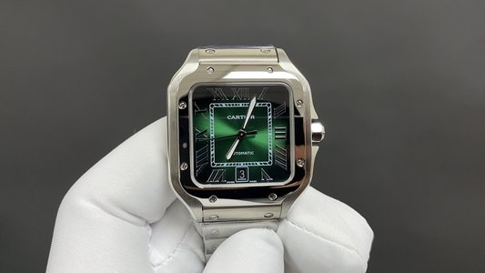 Cartier Watch Luxury Cheap Replica Green White Mechanical Movement