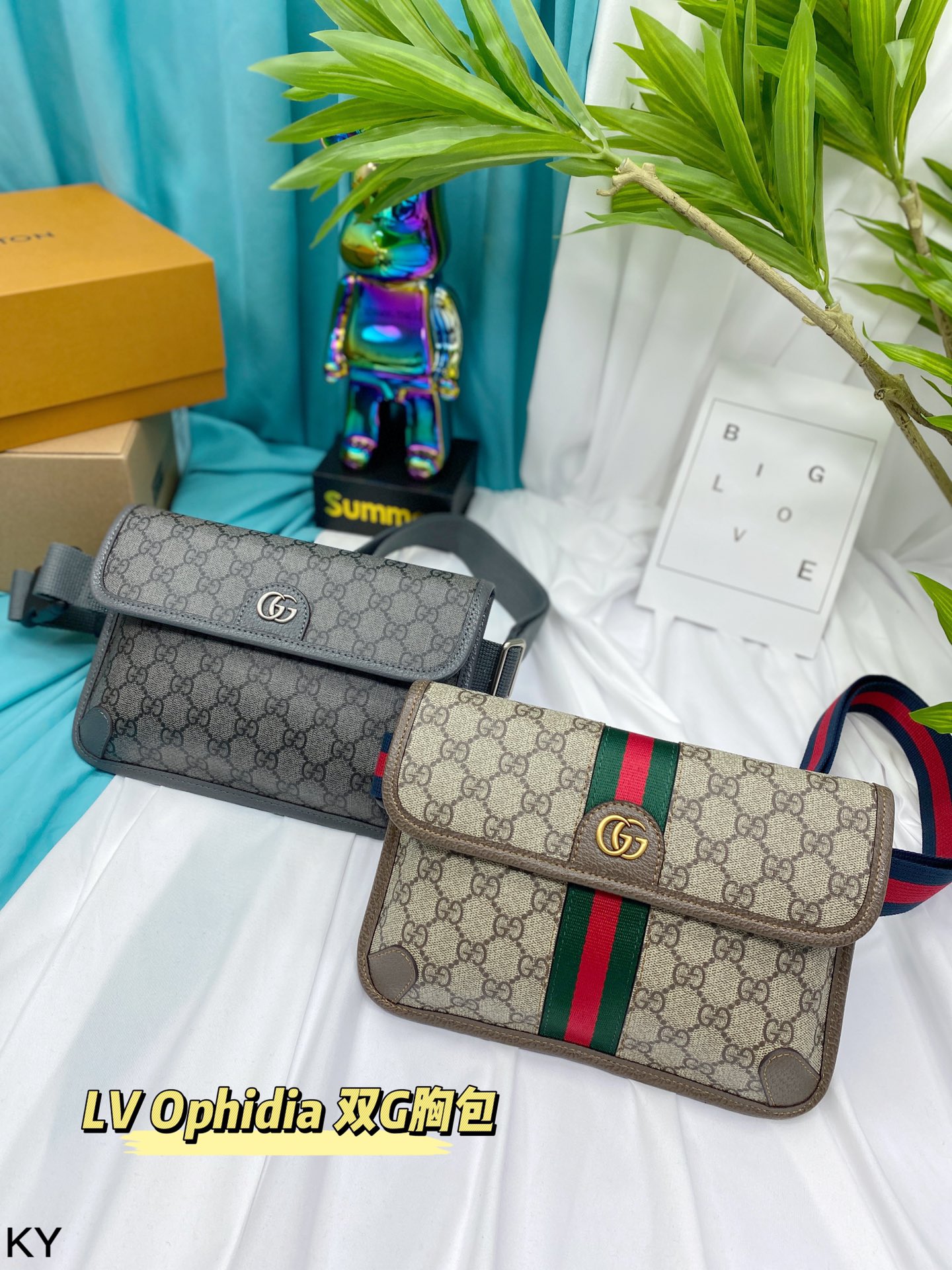 Gucci GG Supreme Torby na pasku & saszetki Mężczyźni Płótno