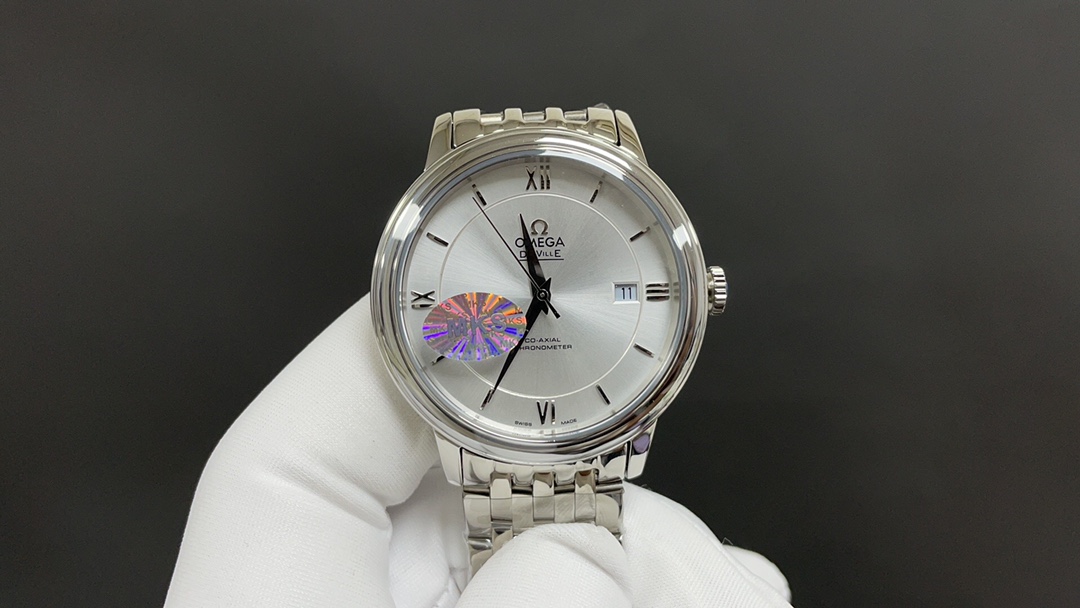 Omega 欧米茄 碟飞 白壳白面 40mm 9015机
