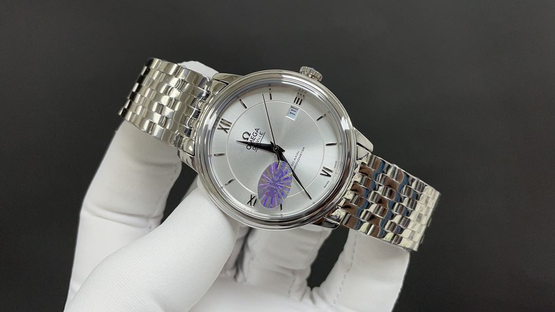 Omega 欧米茄 碟飞 白壳白面 40mm 9015机