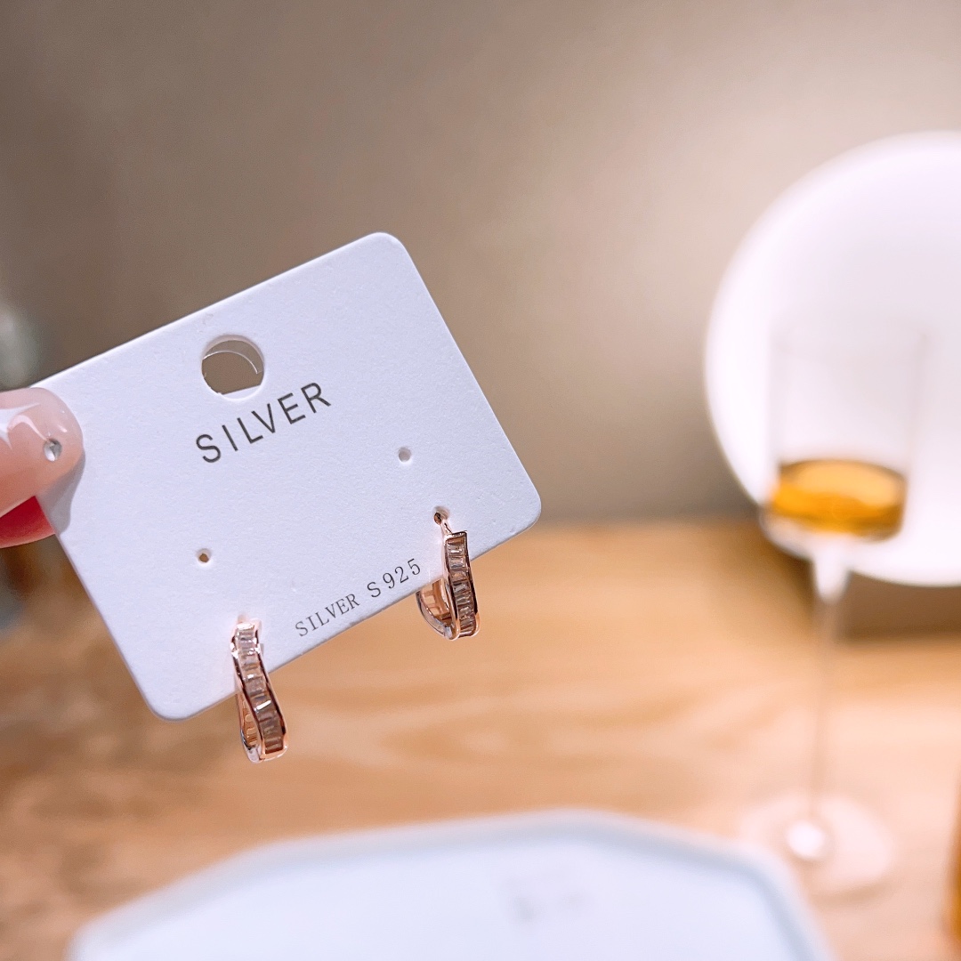 エレガントファインシルバーイヤーカフゴールド 父の日