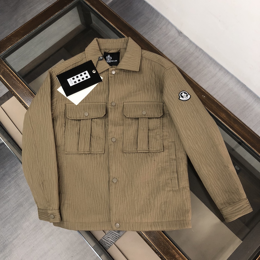 Moncler Clothing Coats & Jackets Shirts & Blouses Black Brown Men Spring/Fall Collection Fashion