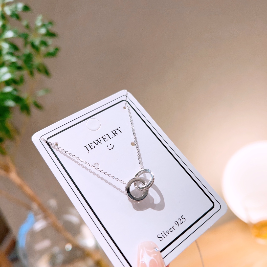 エレガント純銀ネックレスゴールド 職場