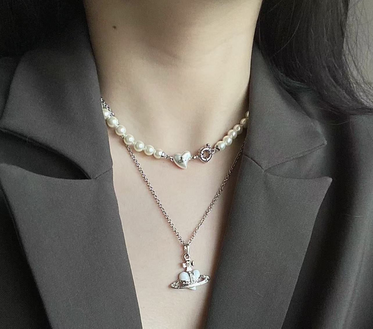 Vivienne Westwood 新品上架西太后心形珍珠项链