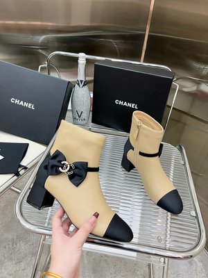 Chanel Short Boots Cowhide Sheepskin Fall Collection