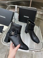 Chanel Short Boots Knockoff Highest Quality
 Cowhide Sheepskin Fall Collection