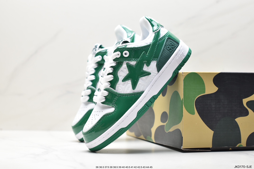 Japanese Harajuku fashion brand A Bathing Ape BAPE Sk8 Sta Low SK8 series low-top casual sports skateboard shoes