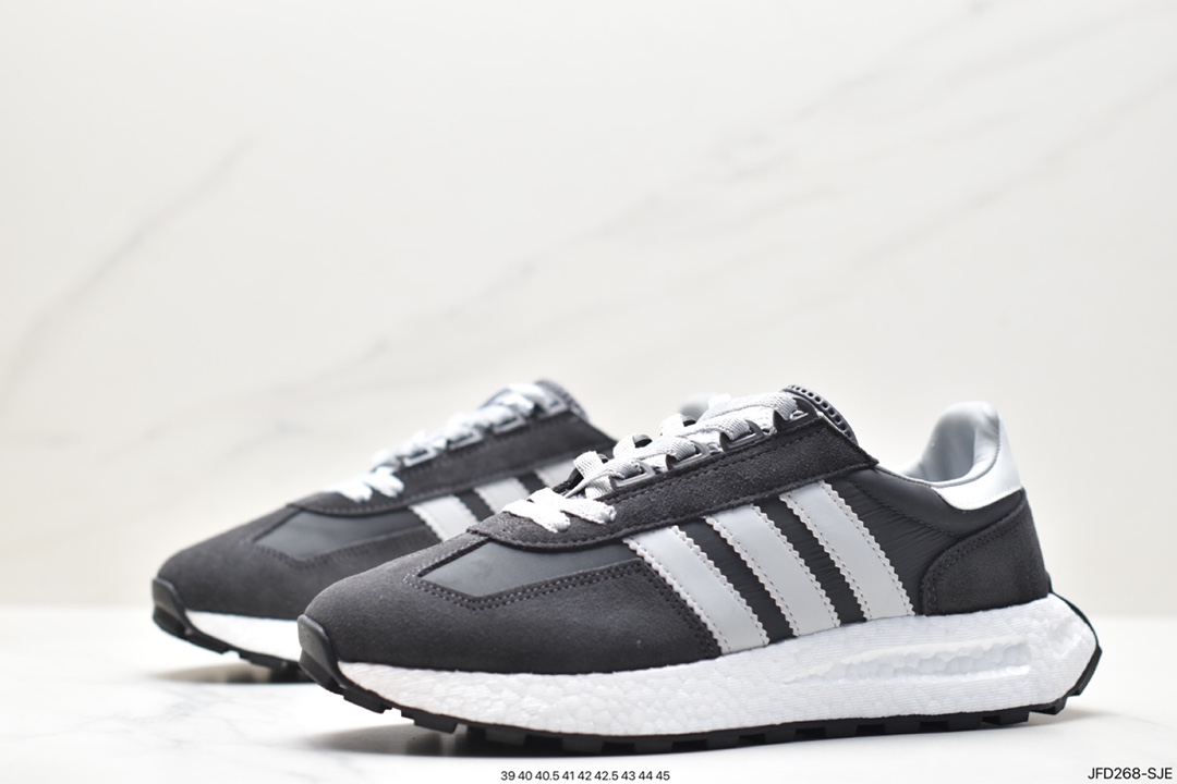 adidas Racing E5 Boost Prototype Speed ??Lightweight Retro Series All-match Breathable Sports Running Shoes IE7064