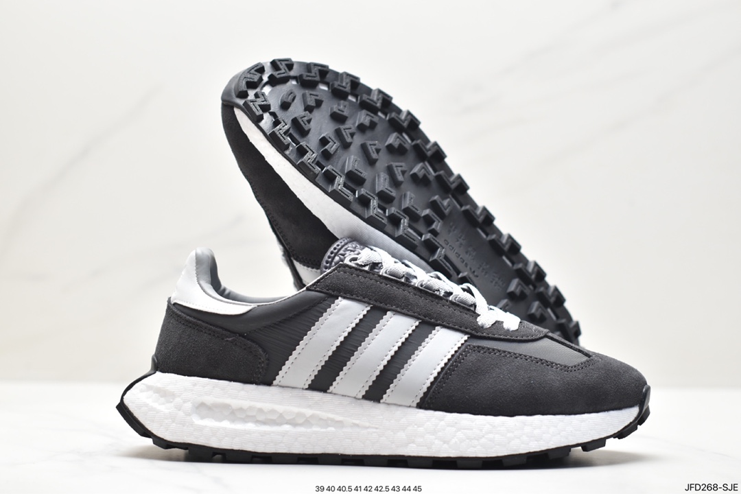 adidas Racing E5 Boost Prototype Speed ??Lightweight Retro Series All-match Breathable Sports Running Shoes IE7064