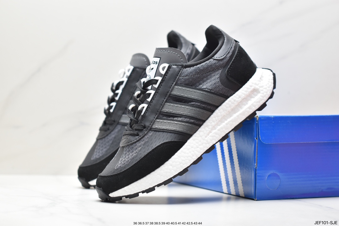 adidas Racing E5 Boost Prototype Speed ??Lightweight Retro Series All-match Breathable Sports Running Shoes IF0421