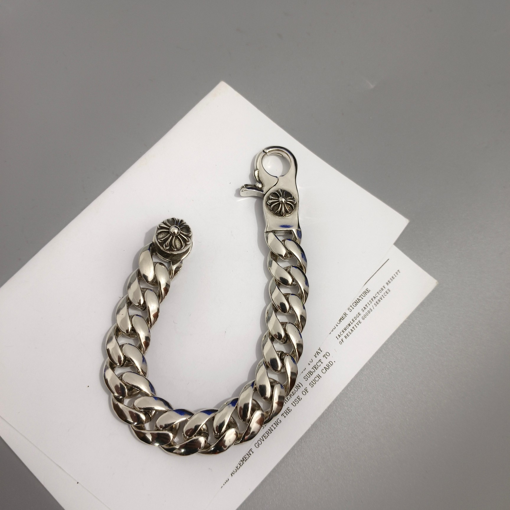 Chrome Hearts 克罗心粗款光身手链