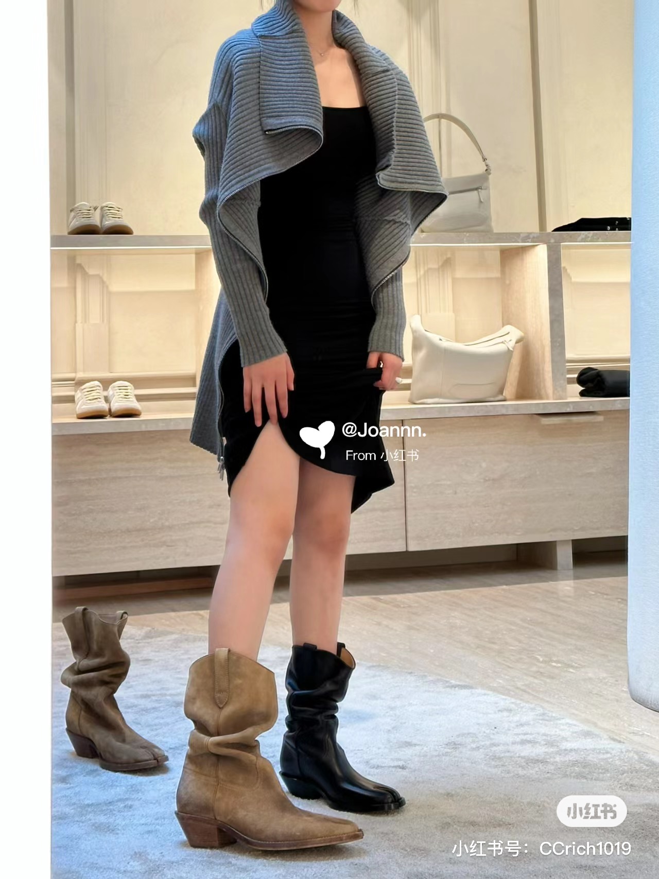 NO:593924,Upper foot picture, boots, boots19860909上脚图,靴子,boots,Women's Shoes