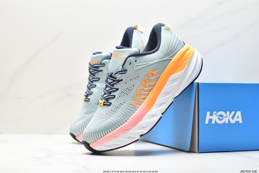 HOKA ONE ONE Bondi 7 Shawn Yue's same functional cushioning running shoes 1110519