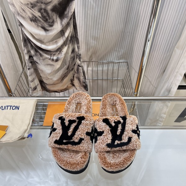 Louis Vuitton Shoes Slippers PVC Wool