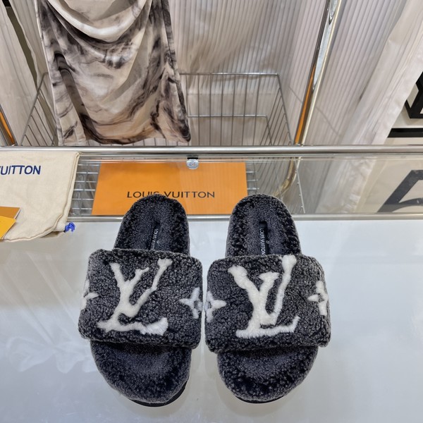 cheap online Best Designer Louis Vuitton Shoes Slippers Replica Sale online PVC Wool