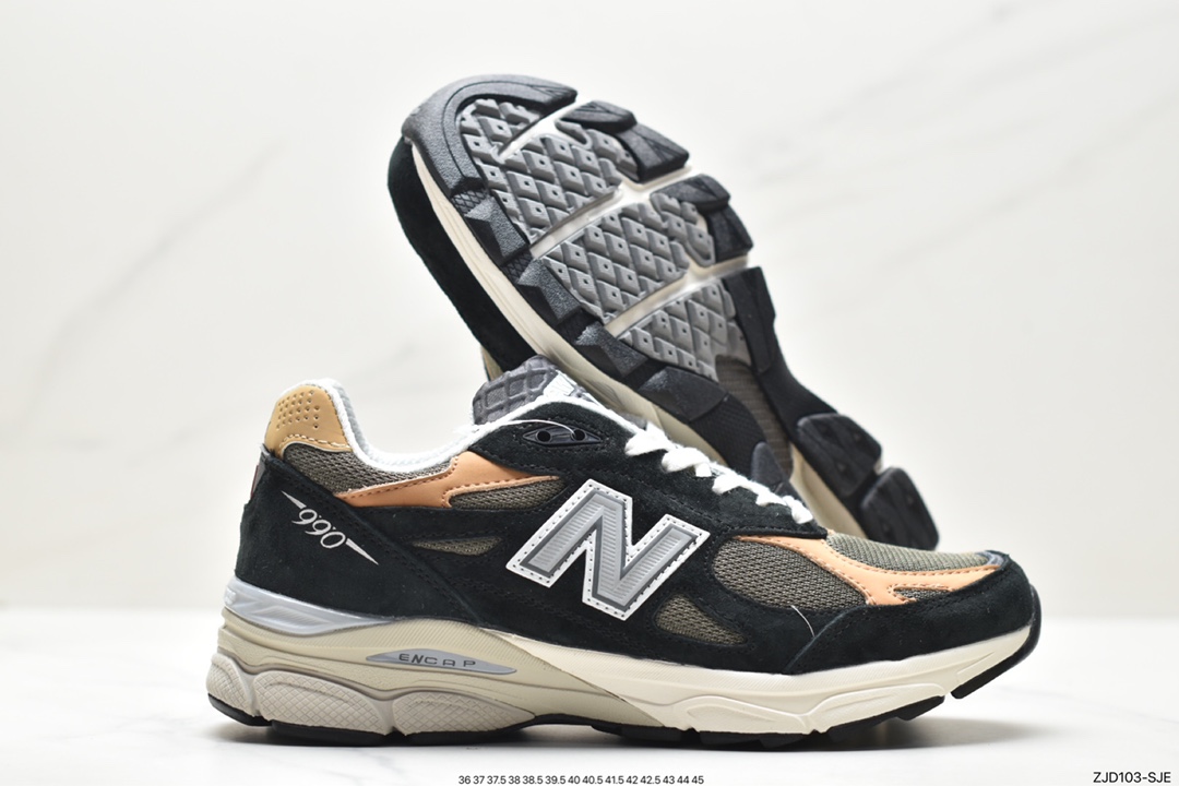 New Balance collaborates with the American senior sneaker store YCMC x NBNew Balance Made in USA M990V3 three-generation series low-top running shoes W990BB3