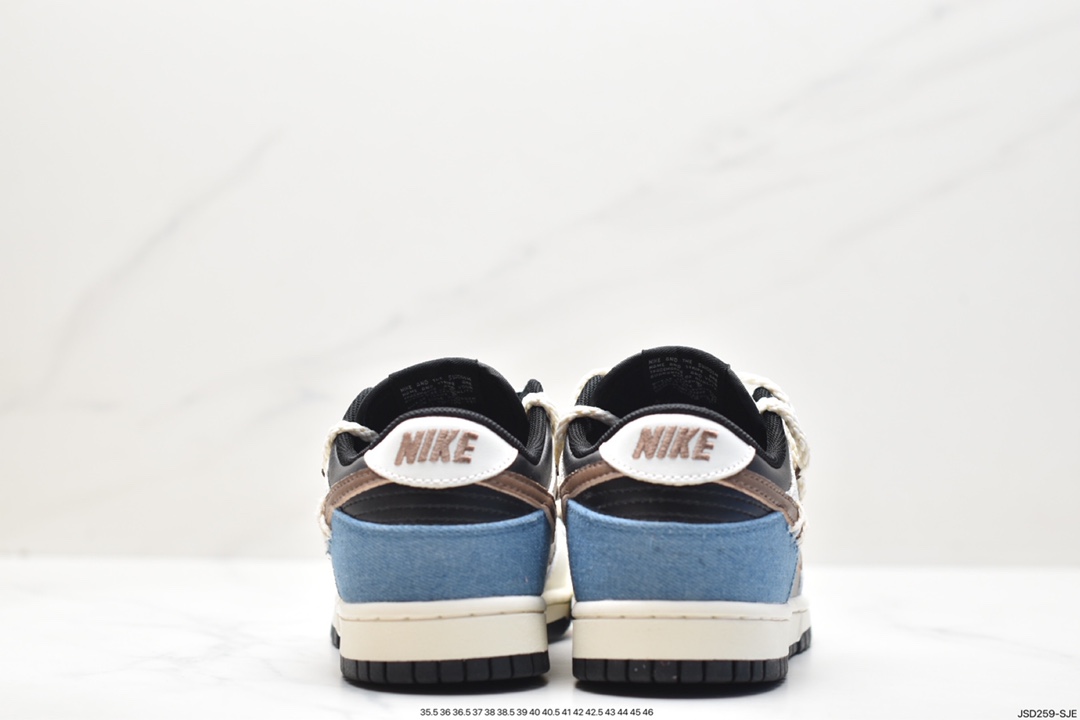 NK SB Dunk Low ”Green/Beige” rope deconstruction style series low-top casual sports skateboard shoes DD1591-100