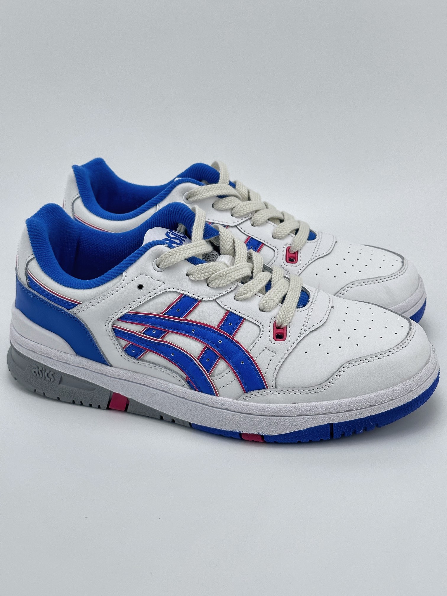 Asics EX89 x Ronnie Fieg white, blue and red classic retro trend sneakers 1201A476-101