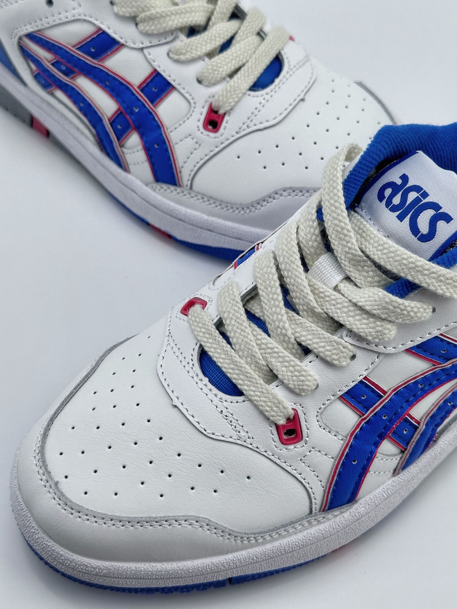 Asics EX89 x Ronnie Fieg white, blue and red classic retro trend sneakers 1201A476-101