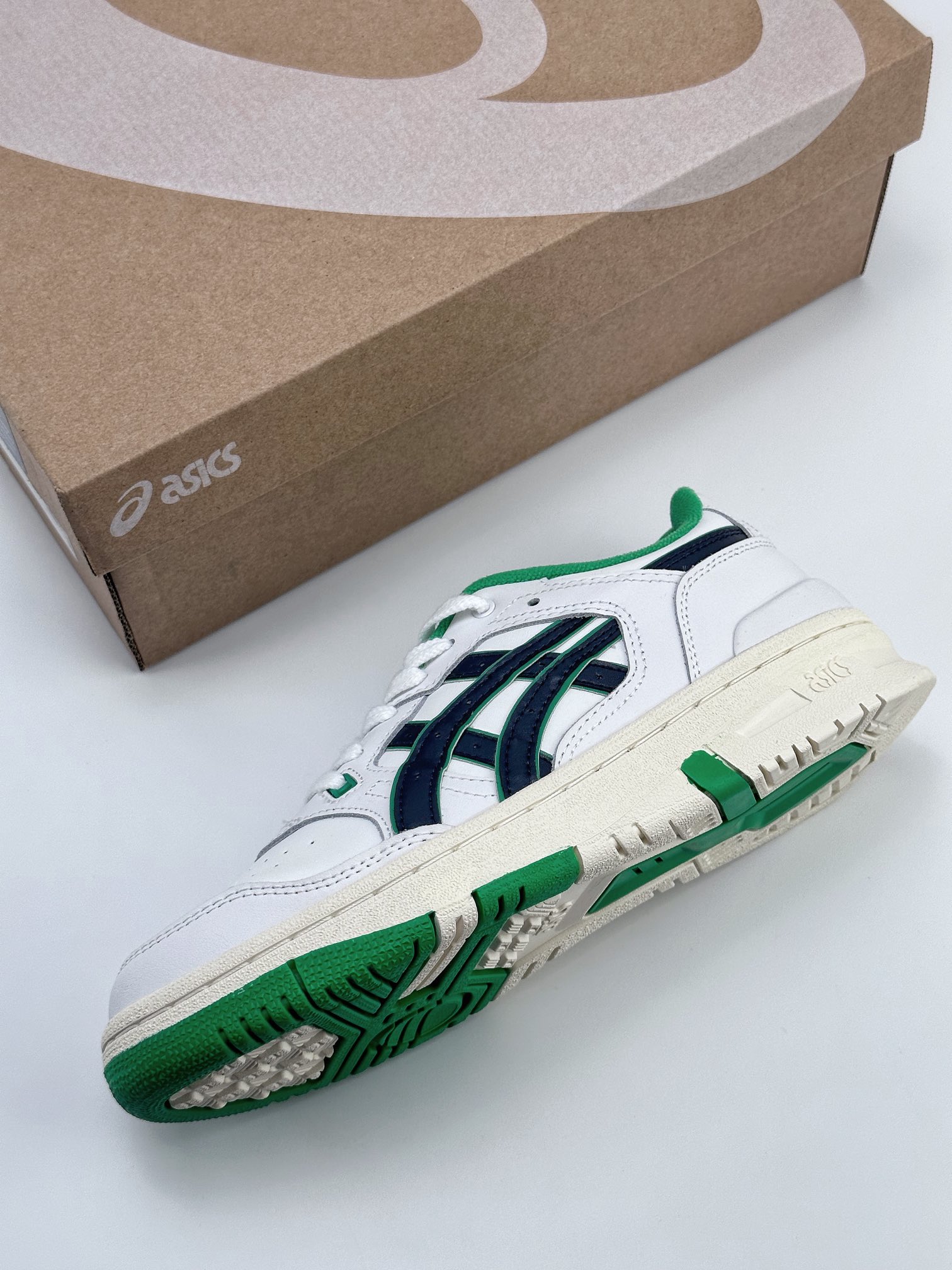 Asics EX89 x Ronnie Fieg white green black classic retro trend sneakers 1201A476-106