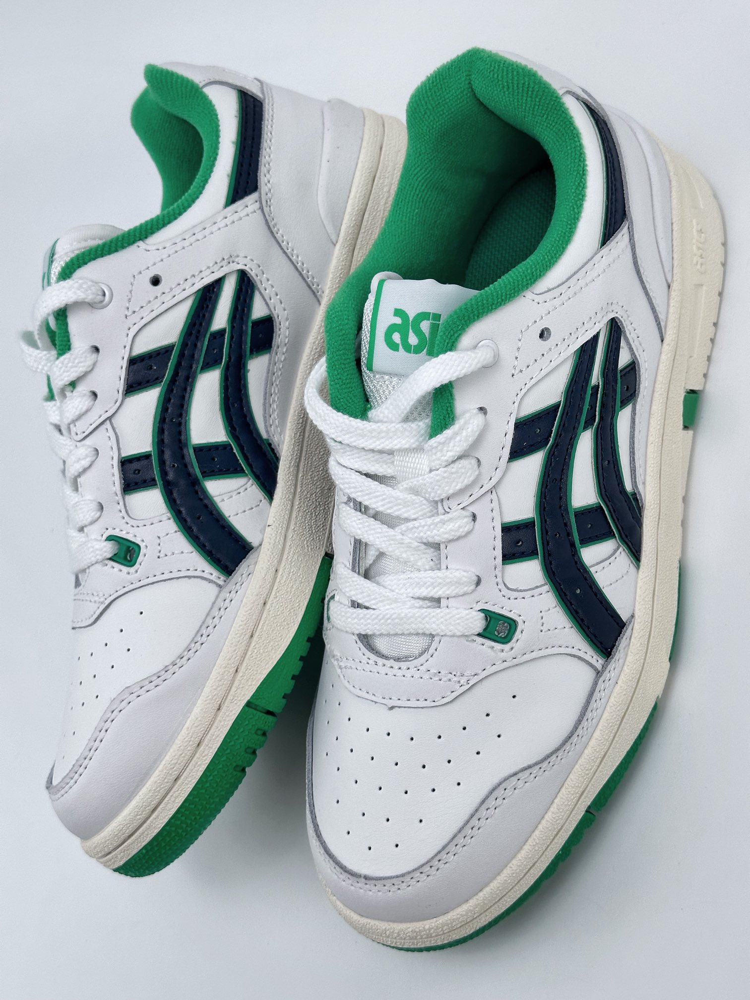 Asics EX89 x Ronnie Fieg white green black classic retro trend sneakers 1201A476-106