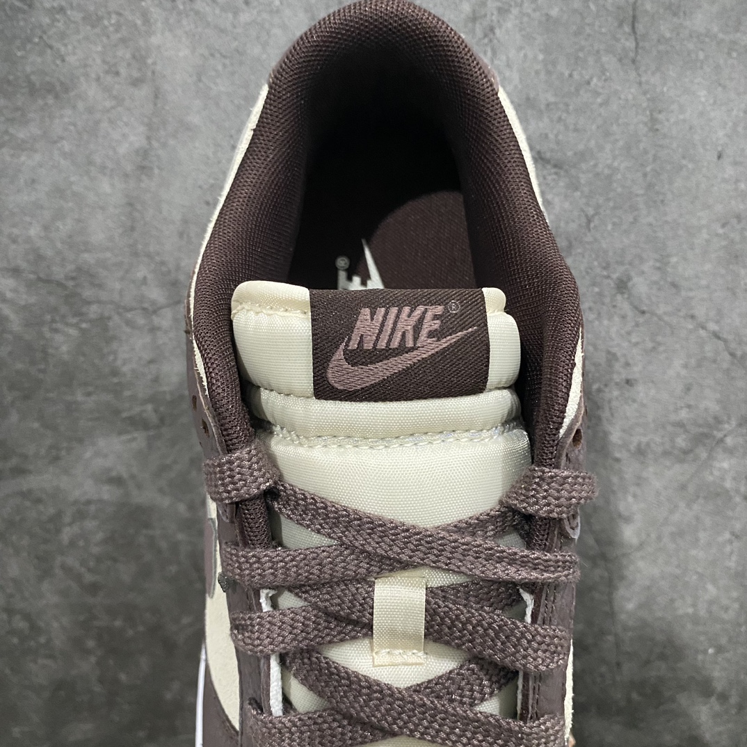 [Top Pure Original] Nike Dunk Low ”Plum/Coconut Milk” Dunk Series Skateboard Shoes ”Coffee Brown Jelly Milk White” FJ4734-100