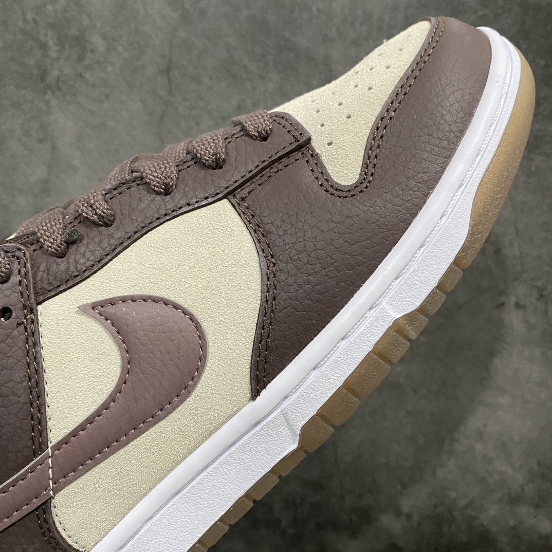 [Top Pure Original] Nike Dunk Low ”Plum/Coconut Milk” Dunk Series Skateboard Shoes ”Coffee Brown Jelly Milk White” FJ4734-100