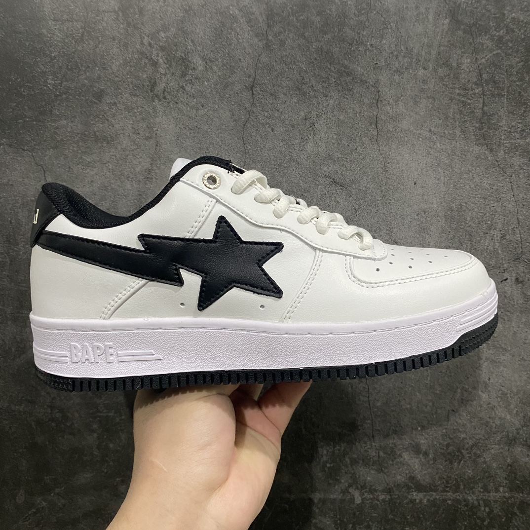 [G version] JJJJound x Bape Sta To Low Ape Head Classic Patent Leather Low-top Sports Casual Sneakers