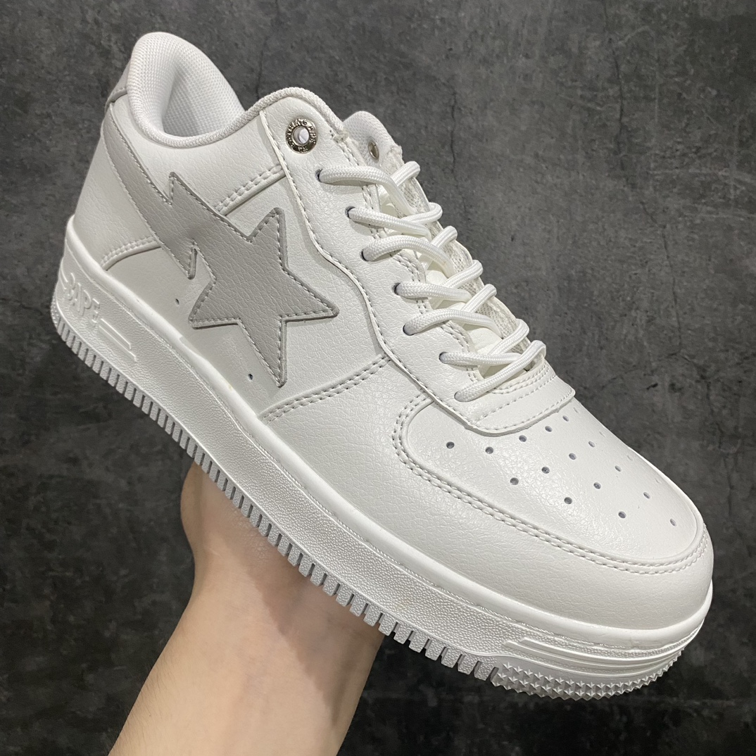 [G version] JJJJound x Bape Sta To Low Ape Head Classic Patent Leather Low-top Sports Casual Sneakers