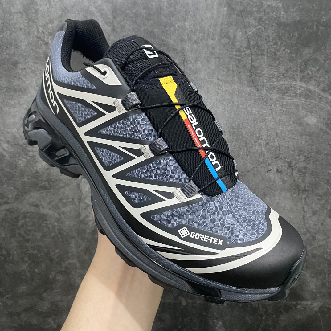 [Green X Edition] Salomon XT-6 Gore-Tex Waterproof Salomon Retro Trend Outdoor Functional Mountaineering Running Shoes