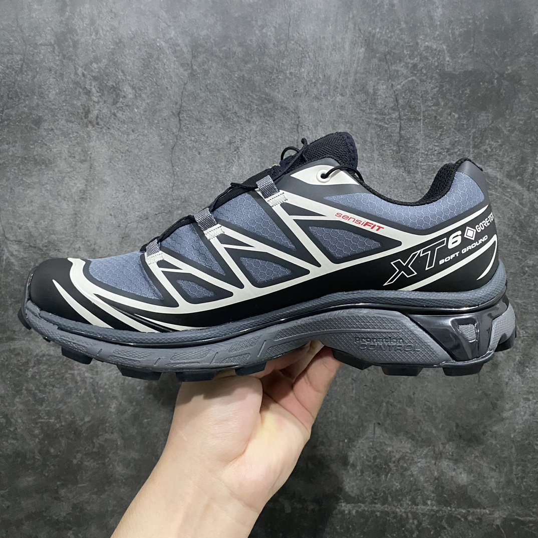 [Green X Edition] Salomon XT-6 Gore-Tex Waterproof Salomon Retro Trend Outdoor Functional Mountaineering Running Shoes