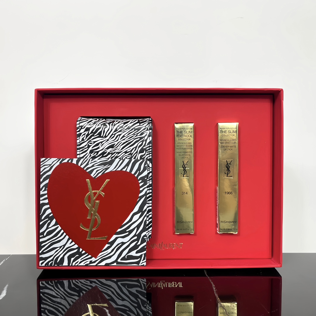 Yves Saint Laurent Zebra Print Lipstick Duo - Black Label 314 & Gold Label 1966 2 i1691879443 9922 1