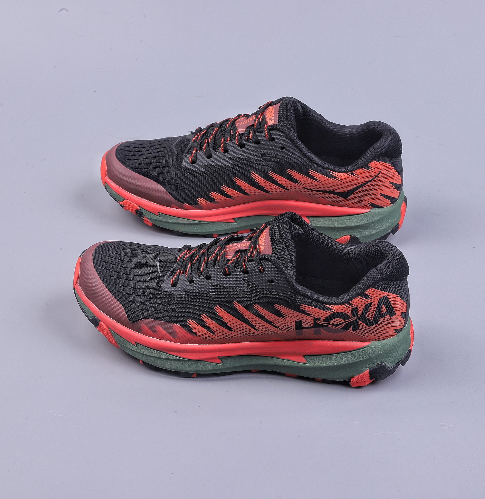 HOKA ONE ONE Torrent 3 Thyme/Fiesta Frenzy 3 comfortable and versatile breathable low-top running shoes