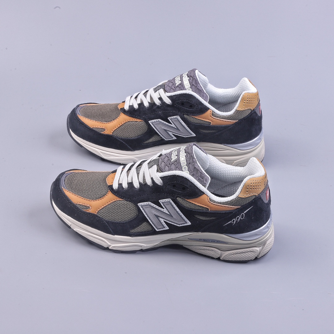 New Balance NB990系列 高端美产复古休闲跑步鞋 M990BB3