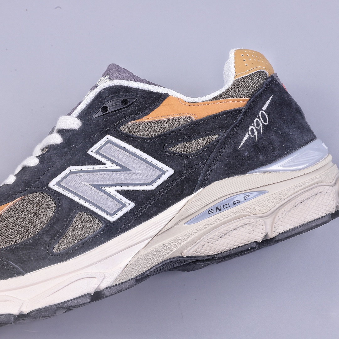 New Balance NB990系列 高端美产复古休闲跑步鞋 M990BB3