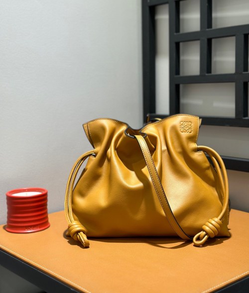 Loewe Medium Warm Desert Drawstring Pouch Bag-30*25.5*10cm 1 Loewe Medium Warm Desert Drawstring Pouch Bag-30*25.5*10cm