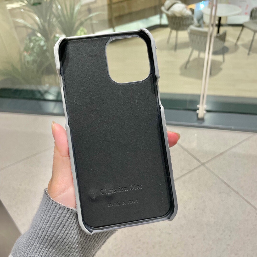 新品上架Dior千鸟格刺绣布艺手机壳型号iPhone14Pro6.1iPhone14Plus6.7iPh