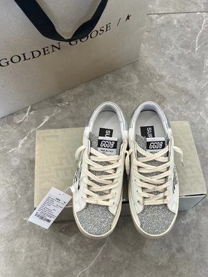 Golden Goose AAAA Skateboard Shoes Single Layer Gold Red White Yellow Unisex Cowhide Frosted Horsehair Fall/Winter Collection