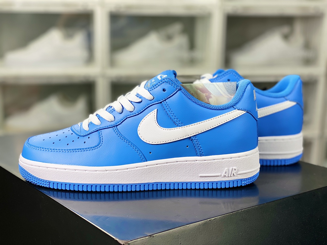 Air Force 1'07 Low Retro”Color of the Month/Brown Gum” Air Force 1 Sneakers ”Anniversary Edition White and Blue” DM0576-400