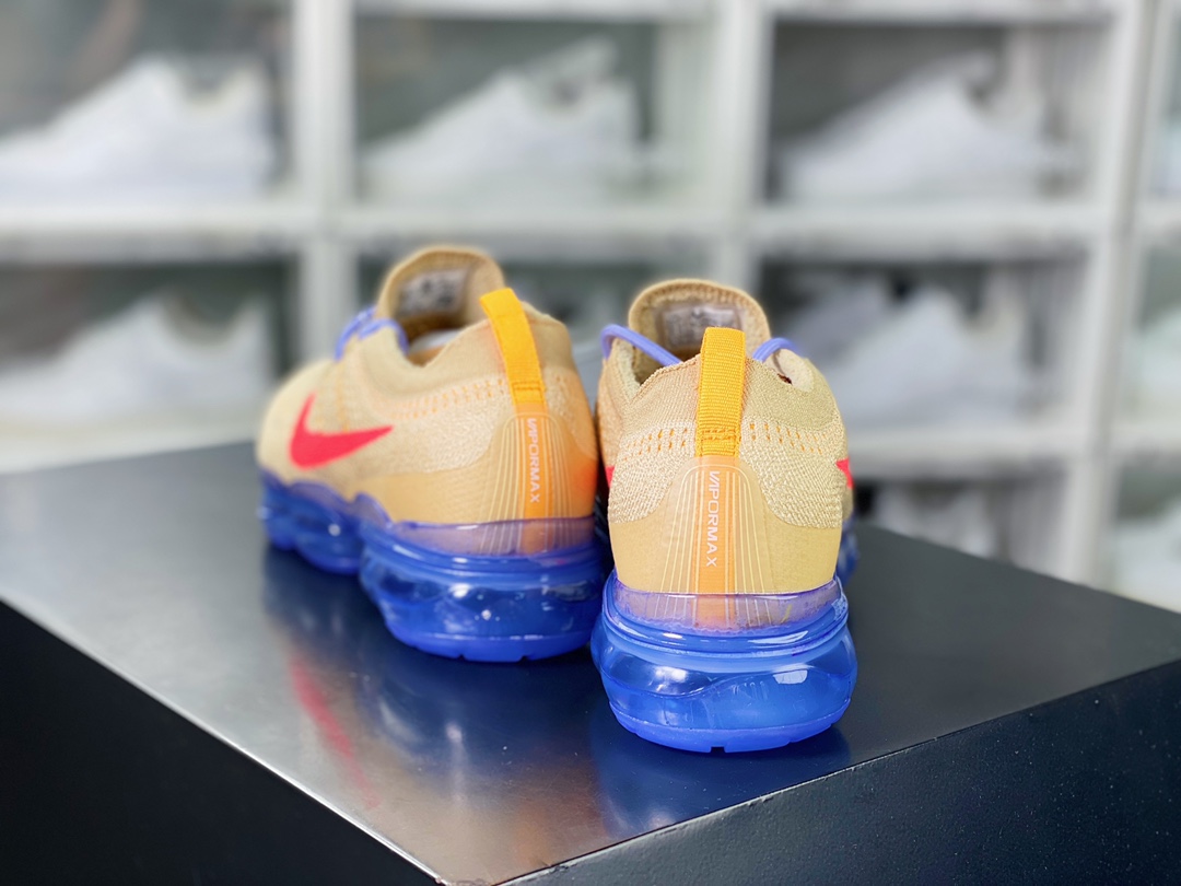 Air VaporMax 2023 Flyknit FK ”Pale Vanilla” 2023 Air Cushion Series Low-top Jogging Shoes ”Sesame Yellow Blue Purple Red Hook” DV6840-200