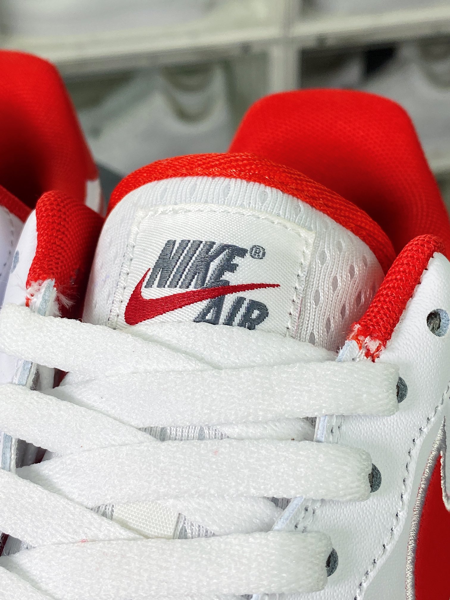 Air Force 1'07 Low”White University Red” Air Force One Sneakers ”Leather White University Red Embroidered Hook” FV0392-101